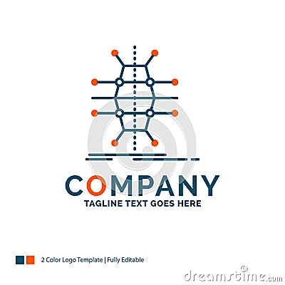 Distribution, grid, infrastructure, network, smart Logo Design Vector Illustration