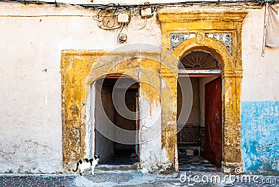 Mellah district in the medina of Essaouira Stock Photo