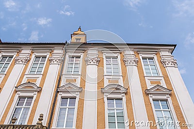 District Museum in Nysa, Poland. Beautiful, renovated, baroque building from XVII - XVIII century Stock Photo