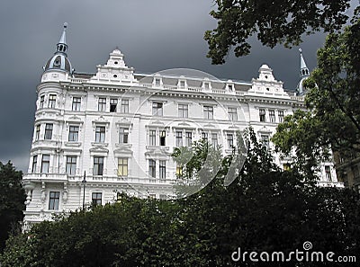 District offices building in historism style Stock Photo