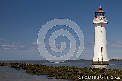 disused lighthouse at the mouth of the River Mersey at new Brighton Wirral June 2012 Editorial Stock Photo