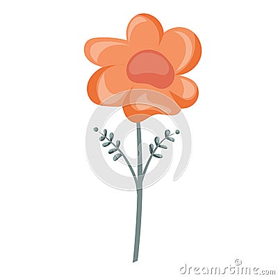 Ditsy liberty style seamless flower. Summer daisy flowers in white background. Simple flat modern drawing. Floral texture Cartoon Illustration