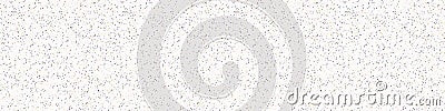 Ditsy tiny confetti sprinkles seamless vector banner pattern. Random tiny party border flecks. Dense packed speckled Vector Illustration