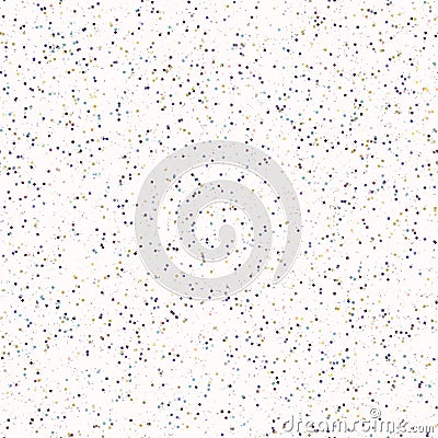 Ditsy Tiny Confetti Sprinkles Seamless Vector Pattern. Random Tiny Party Flecks All Over Print for New Year Celebration, Birthday Stock Photo