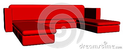 Divan Stock Photo