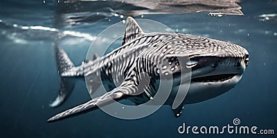 Witness the Majesty of Sharks in Their Natural Habitat Stock Photo