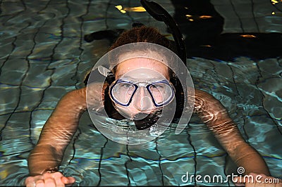 Dive lesson Stock Photo