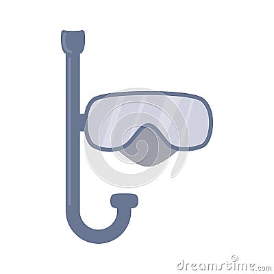 Dive mask and snorkel Vector Illustration