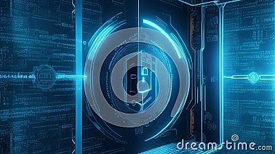 Protecting AI Algorithms Background Stock Photo