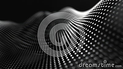 Dive into the world of Nano-tech Dots! Background microscopic dot patterns that showcase advanced micro-circuitry. Stock Photo