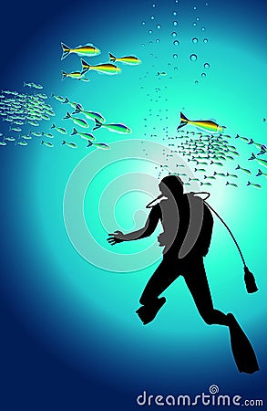 Diver Stock Photo