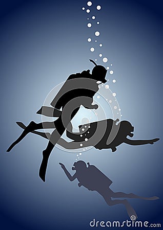 Divers Vector Illustration