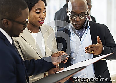 Diverse Business People Meeting Partnership Concept Stock Photo