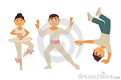 Diverse Dance Styles Practice Illustration Vector Illustration