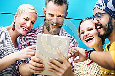 Diverse Friends People Group Hanging Out Concept Stock Photo