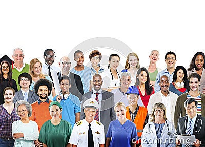 Diverse Group of People Professional Occupation Concept Stock Photo