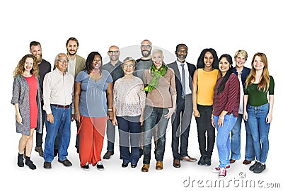 Diverse Group People Standing Concept Stock Photo