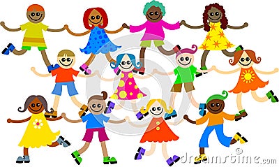 Diverse kids Stock Photo