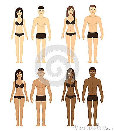 Diverse men and women Vector Illustration