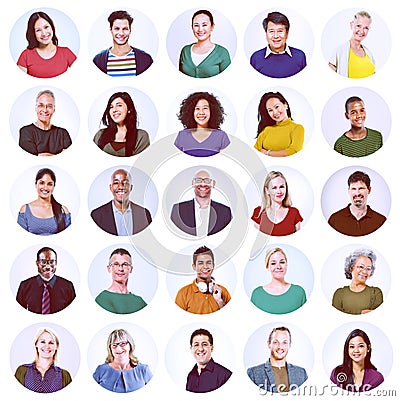 Diverse People Multi Ethnic Variation Casual Concept Stock Photo