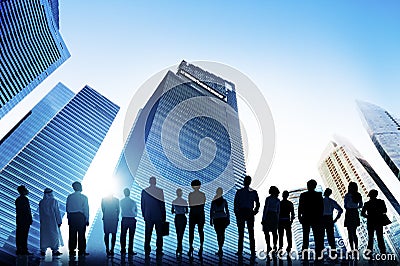 Diversity Business People Insurance Policy Discussion Concept Stock Photo