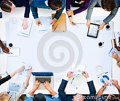 Diversity Business Team Planning Board Meeting Strategy Concept Stock Photo