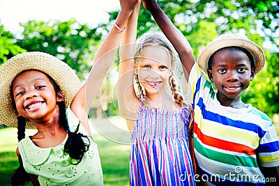 Diversity Children Childhood Friendship Cheerful Concept Stock Photo