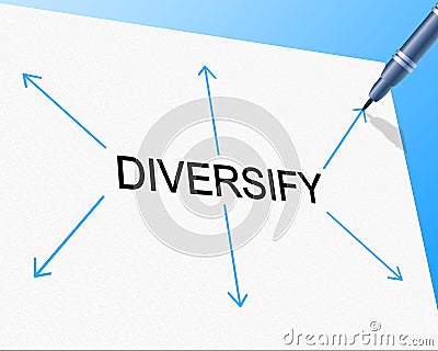 Diversity Diversify Represents Mixed Bag And Multi-Cultural Stock Photo