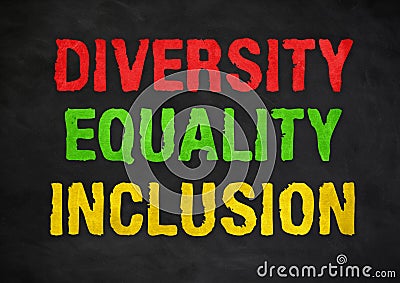 Diversity Equality Inclusion Stock Photo