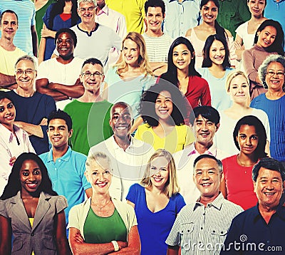 Diversity Ethnicity Community Crowd People Concept Stock Photo