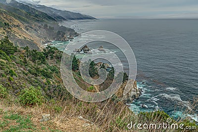 Diversity Graces the Coastal Landscape of California Stock Photo