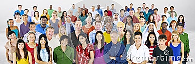 Diversity Large Group of People Multiethnic Concept Stock Photo