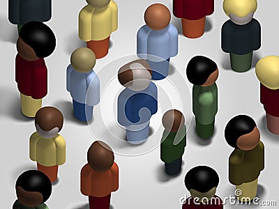 Diversity Mingling Stock Photo