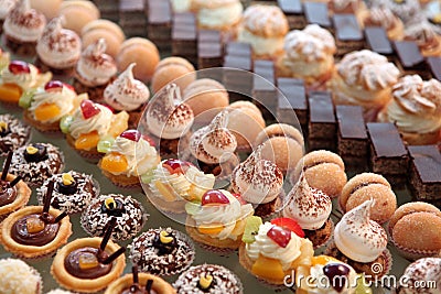 Diversity of pastry Stock Photo