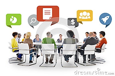 Diversity People Discussion Barinstorming Communication Concept Stock Photo