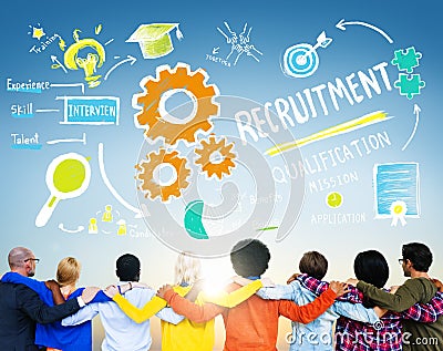 Diversity People Friendship Teamwork Recruitment Concept Stock Photo