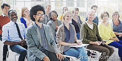 Diversity People Meeting Relaxing Workshop Communication Concept Stock Photo