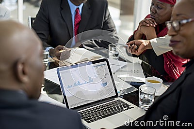 Diversity People Talk International Conference Partnership Stock Photo