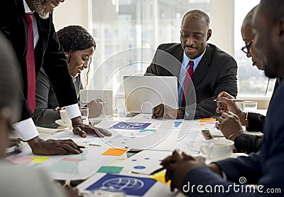 Diversity People Talk International Conference Partnership Stock Photo