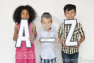 Diversity Schooler Friends Education Studio Stock Photo