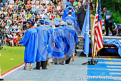 Diversity Students Graduation Success Celebration Concept Editorial Stock Photo