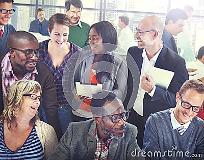 Diversity Support Organization Team Discussion Working Concept Stock Photo