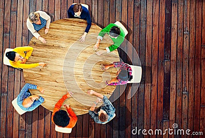 Diversity Team Planning Project Meeting Startegy Concept Stock Photo