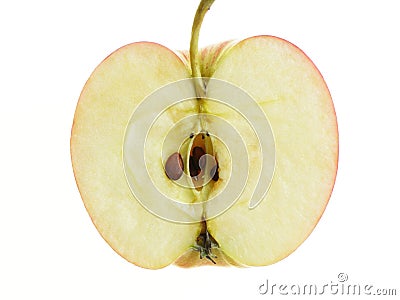 Divided apple Stock Photo