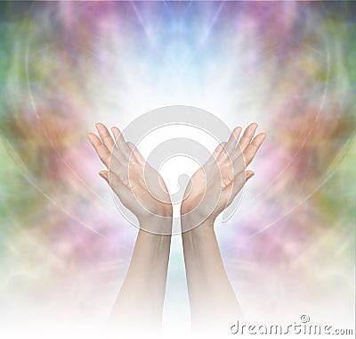 Divine Healing Energy Stock Photo