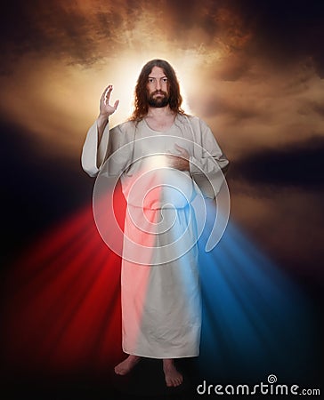 Divine Mercy Image Stock Photo