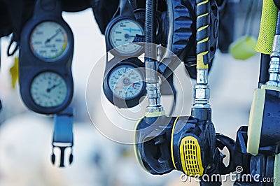 Diving apparatus Stock Photo