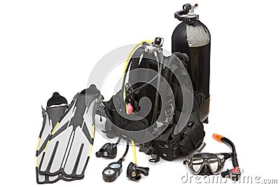 Diving equipment Stock Photo