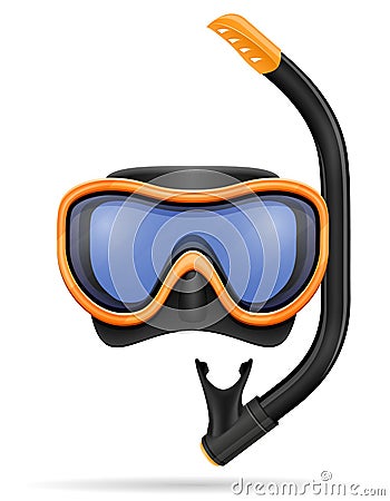 Diving mask stock vector illustration Vector Illustration