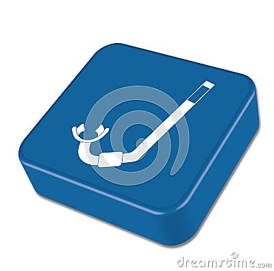 Diving Snorkel Icon Vector Illustration